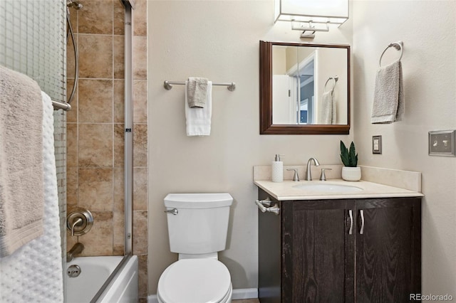 9306 Garrison Dr, Broomfield, CO 80021 - full bathroom with vanity, toilet, and washtub / shower combination