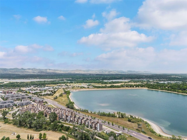 8387 Donati Ter Unit A, Littleton, CO 80129 - drone / aerial view of a water and mountain view