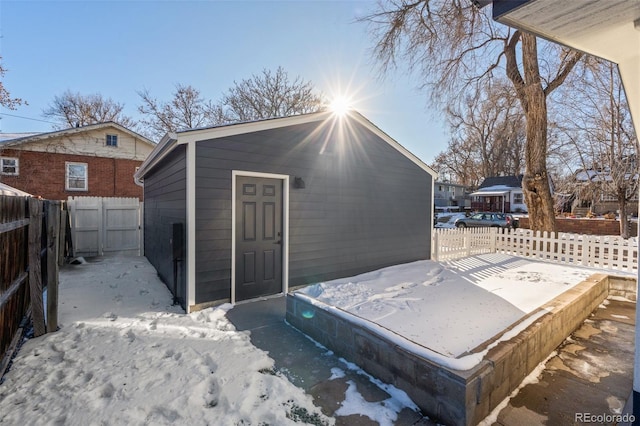 view of outbuilding