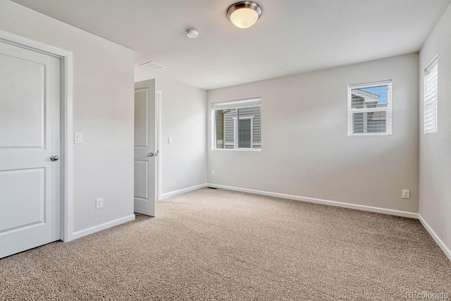 view of carpeted empty room