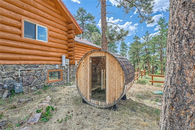 view of outbuilding