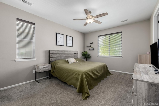 10595 Boston St, Commerce City, CO 80640 - carpeted bedroom with baseboards and ceiling fan