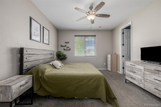10595 Boston St, Commerce City, CO 80640 - bedroom with carpet floors, ceiling fan, and baseboards