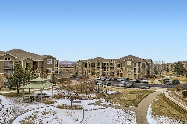 view of home's community featuring a gazebo