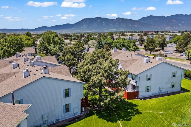 1344 Firefly Cir, Colorado Springs, CO 80916 - aerial perspective of suburban area with a mountain backdrop