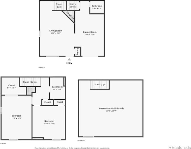 1344 Firefly Cir, Colorado Springs, CO 80916 - view of floor plan / room layout