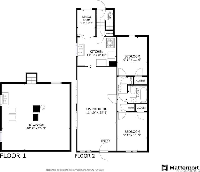 2103 S Lafayette St, Denver, CO 80210 - view of floor plan / room layout