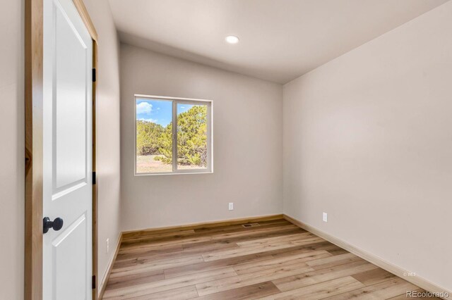 388 14th Trl, Cotopaxi, CO 81223 - spare room with light wood-style floors, baseboards, and recessed lighting