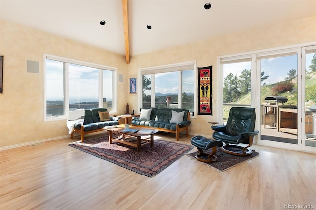 1426 Rembrandt Rd, Boulder, CO 80302 - living room with wood finished floors and baseboards