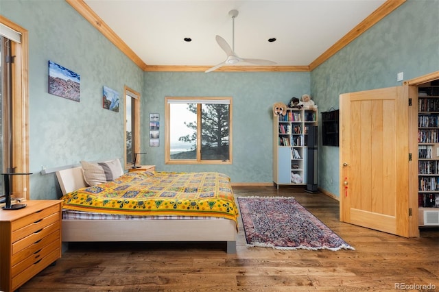 1426 Rembrandt Rd, Boulder, CO 80302 - bedroom featuring crown molding, wood finished floors, and baseboards