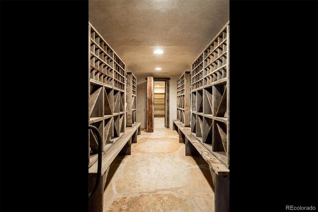 1426 Rembrandt Rd, Boulder, CO 80302 - wine area featuring a textured ceiling