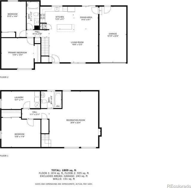 1394 S Zeno St, Aurora, CO 80017 - view of home floor plan