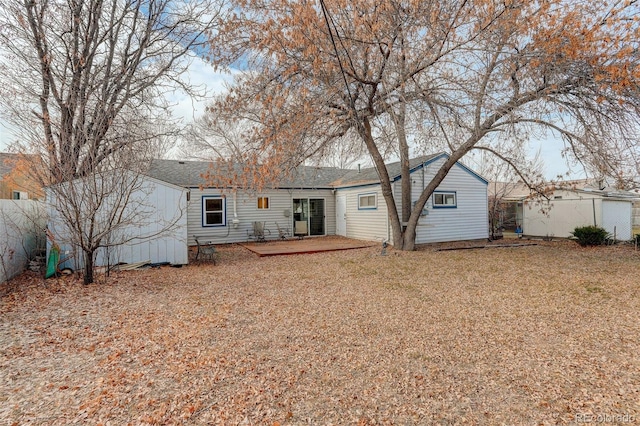 view of rear view of property