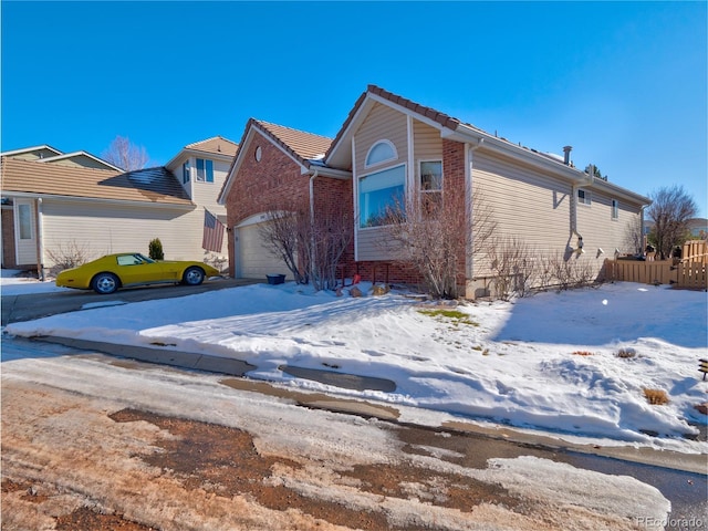 view of front of house featuring a garage