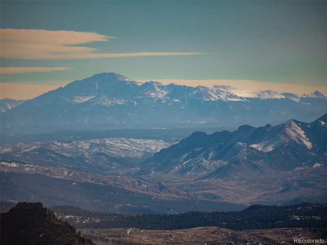 view of mountain feature