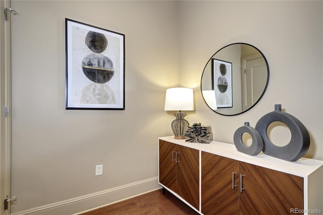 5455 Landmark Pl Unit 1403, Greenwood Village, CO 80111 - detailed view of baseboards and wood finished floors