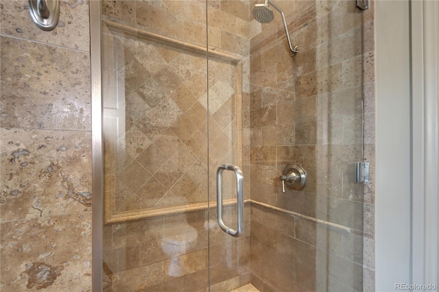 5455 Landmark Pl Unit 1403, Greenwood Village, CO 80111 - bathroom featuring a shower stall