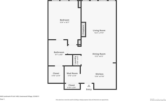5455 Landmark Pl Unit 1403, Greenwood Village, CO 80111 - property floor plan
