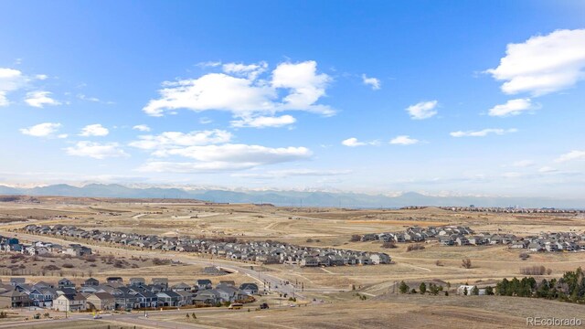 view of mountain feature with a residential view