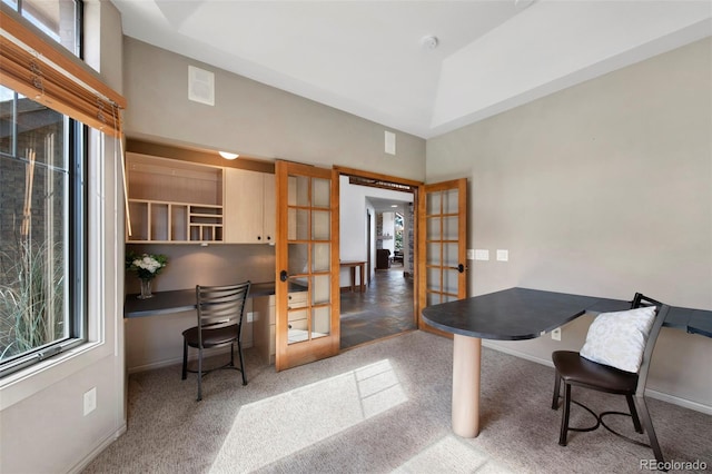 34 Amaranth Dr, Littleton, CO 80127 - office with carpet flooring, baseboards, and french doors