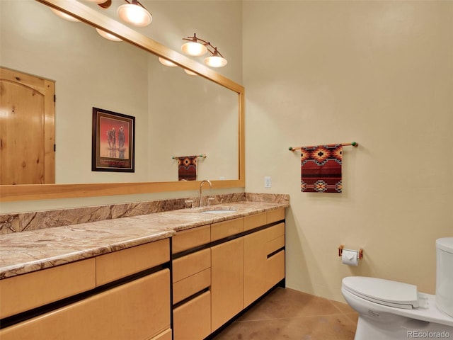 5549 Yulle Rd, Bennett, CO 80102 - bathroom featuring vanity and tile patterned floors