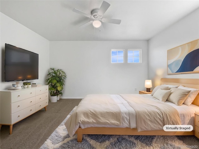 1826 Sunshine Ave, Longmont, CO 80504 - carpeted bedroom with ceiling fan and baseboards
