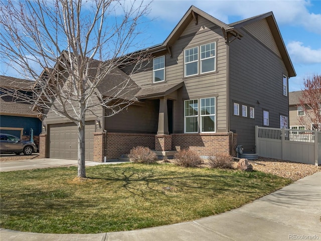 1826 Sunshine Ave, Longmont, CO 80504 - view of front of house with brick siding and concrete driveway