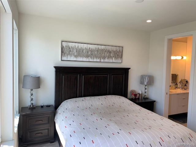 2865 W 24th Ave, Denver, CO 80211 - bedroom with recessed lighting and ensuite bath