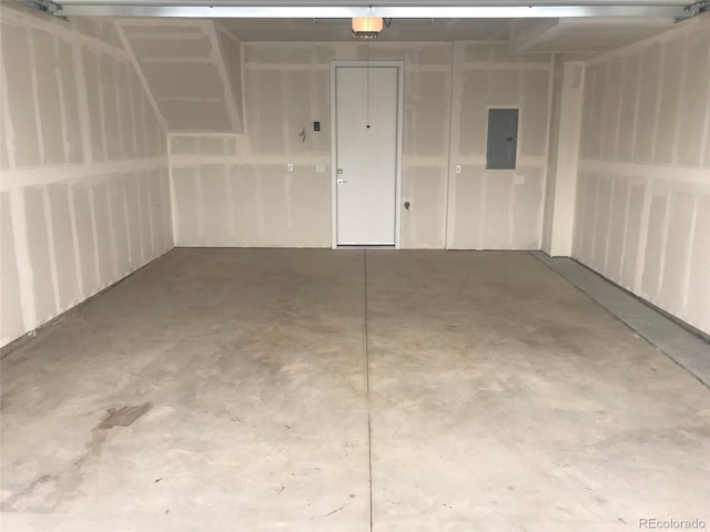 2865 W 24th Ave, Denver, CO 80211 - garage featuring electric panel and a garage door opener
