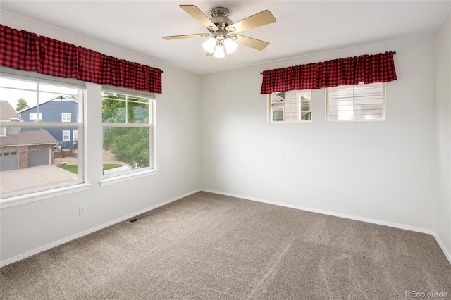 4488 Larksong Pl, Castle Rock, CO 80109 - spare room with carpet and a ceiling fan