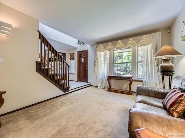 15035 E Grand Ave, Aurora, CO 80015 - entrance foyer with light carpet and stairs