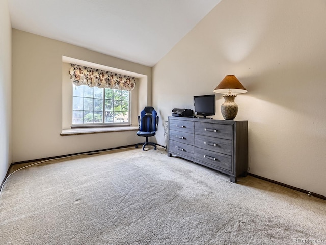 15035 E Grand Ave, Aurora, CO 80015 - bedroom with carpet floors and vaulted ceiling