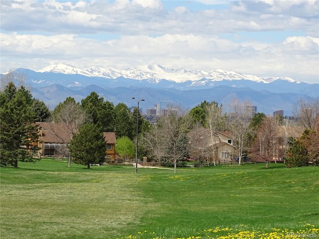 15035 E Grand Ave, Aurora, CO 80015 - view of property's community featuring a mountain view and a lawn