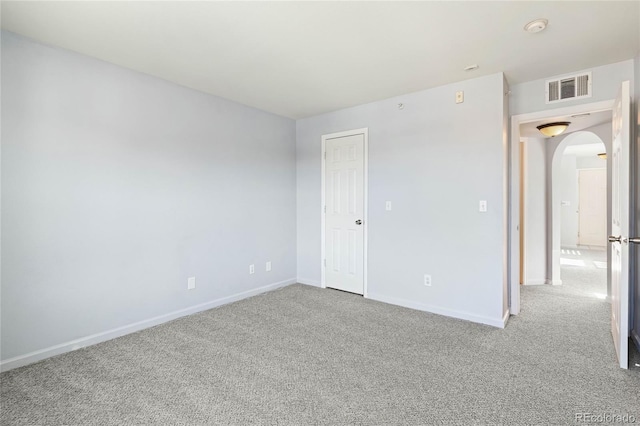 empty room with light carpet