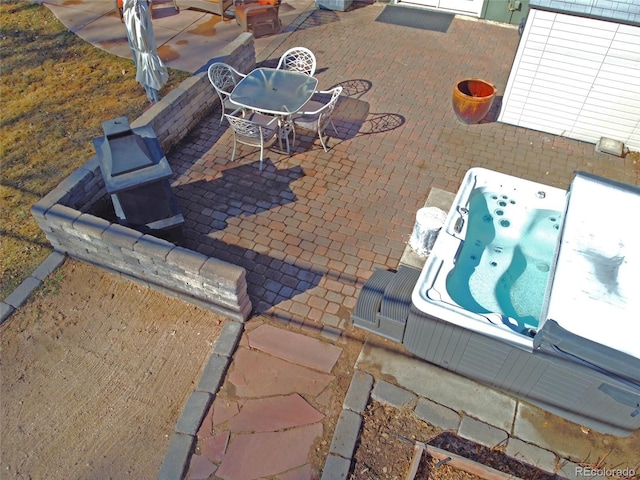 view of patio / terrace featuring outdoor dining area