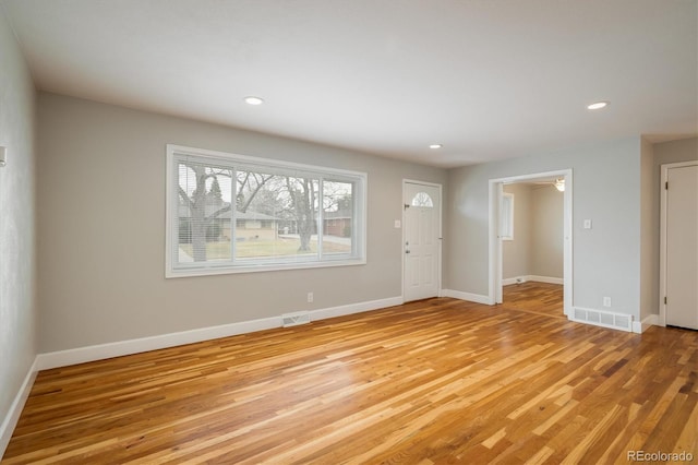 interior space featuring light wood-type flooring