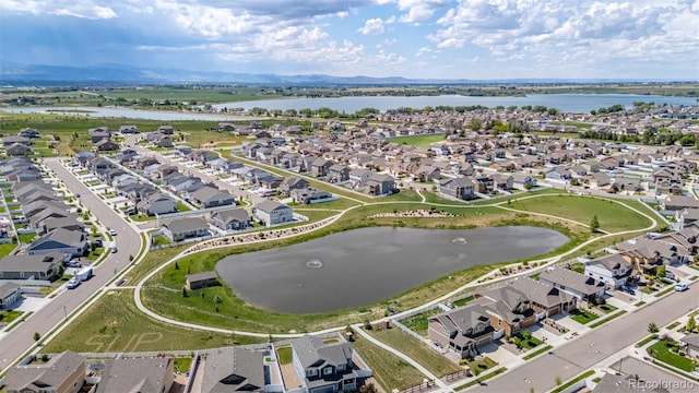 903 Cameron Dr, Severance, CO 80550 - aerial overview of property's location featuring nearby suburban area and a nearby body of water