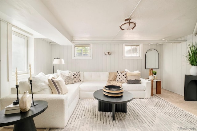 730 Cook St, Denver, CO 80206 - carpeted living area with healthy amount of natural light