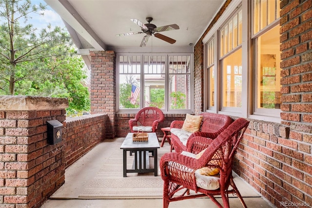 730 Cook St, Denver, CO 80206 - view of patio / terrace with a ceiling fan