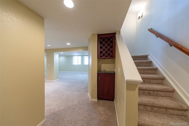 1881 Alma Ln, Superior, CO 80027 - stairs featuring recessed lighting and carpet floors