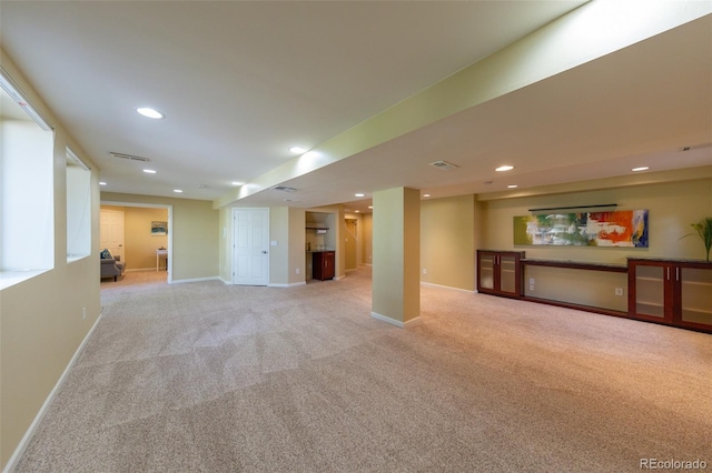 1881 Alma Ln, Superior, CO 80027 - below grade area featuring light colored carpet and recessed lighting