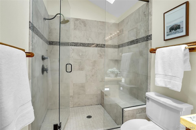 11333 Conifer Mountain Rd, Conifer, CO 80433 - full bath with a stall shower and vaulted ceiling