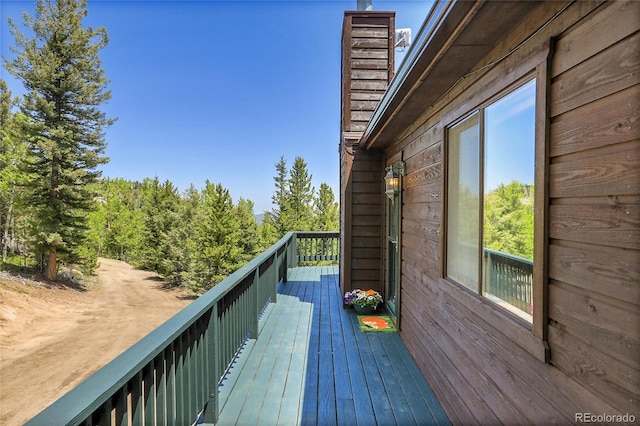 11333 Conifer Mountain Rd, Conifer, CO 80433 - view of wooden terrace