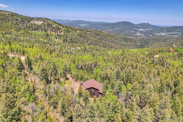 11333 Conifer Mountain Rd, Conifer, CO 80433 - view of mountain backdrop with a forest