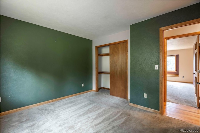 917 Bluebird Ln, Bailey, CO 80421 - unfurnished bedroom featuring carpet flooring, baseboards, and a closet