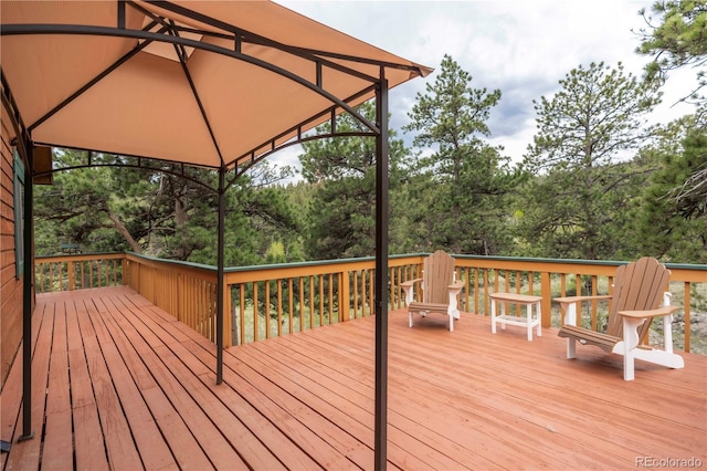 917 Bluebird Ln, Bailey, CO 80421 - wooden deck featuring a gazebo