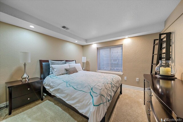 10127 W 100th Ct, Westminster, CO 80021 - bedroom featuring carpet flooring, a textured wall, baseboards, and recessed lighting