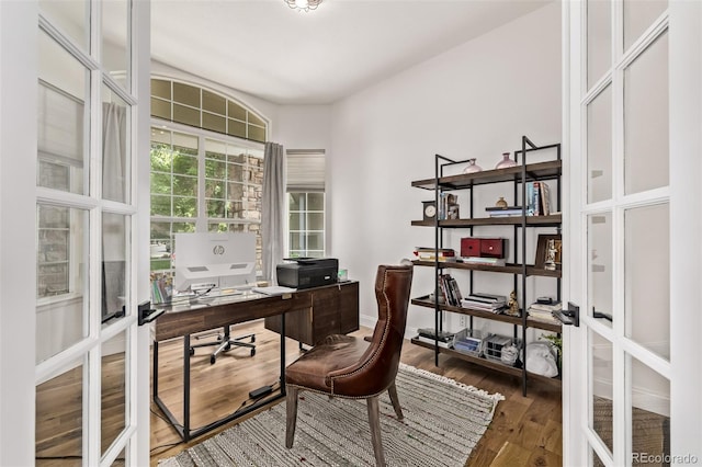 1588 W 111th Ave, Northglenn, CO 80234 - office space featuring french doors and wood finished floors