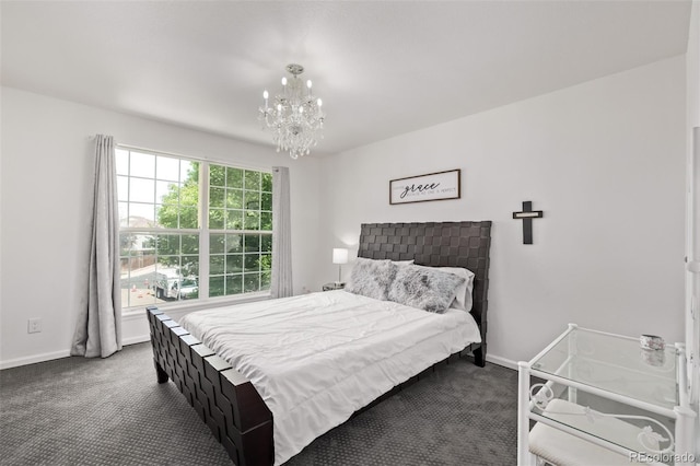 1588 W 111th Ave, Northglenn, CO 80234 - bedroom with carpet floors and a chandelier
