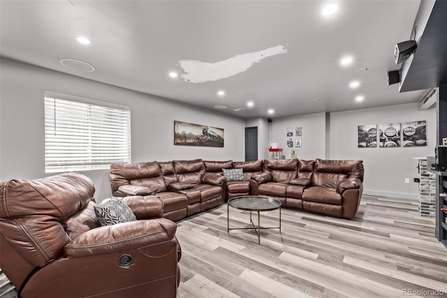 1588 W 111th Ave, Northglenn, CO 80234 - living area with light wood-style floors and recessed lighting